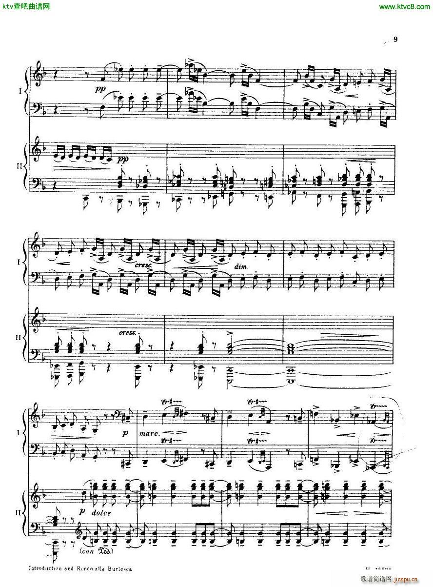 Britten Intro And Rondo Alla Burlesca(钢琴谱)8