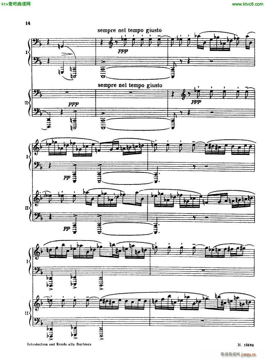 Britten Intro And Rondo Alla Burlesca(钢琴谱)13