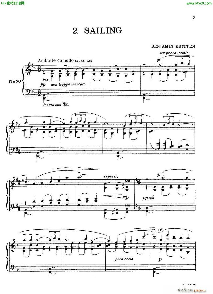 Britten Holiday Diary Op 5(钢琴谱)6