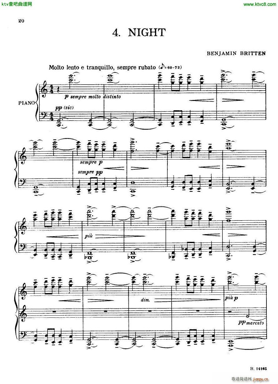 Britten Holiday Diary Op 5(钢琴谱)19
