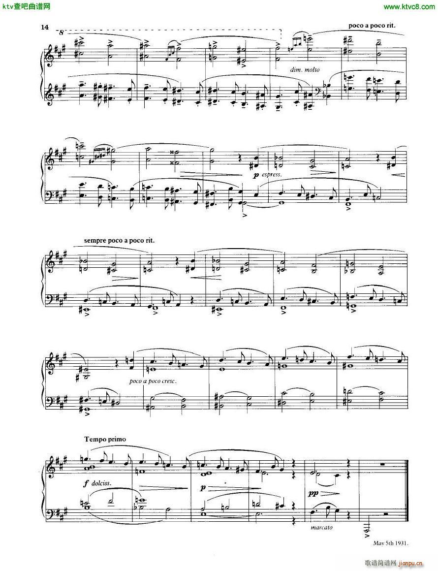 Britten 12 Variations(钢琴谱)14