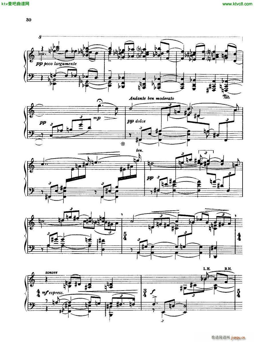 Bridge H160 Piano Sonata 1923 4(钢琴谱)30