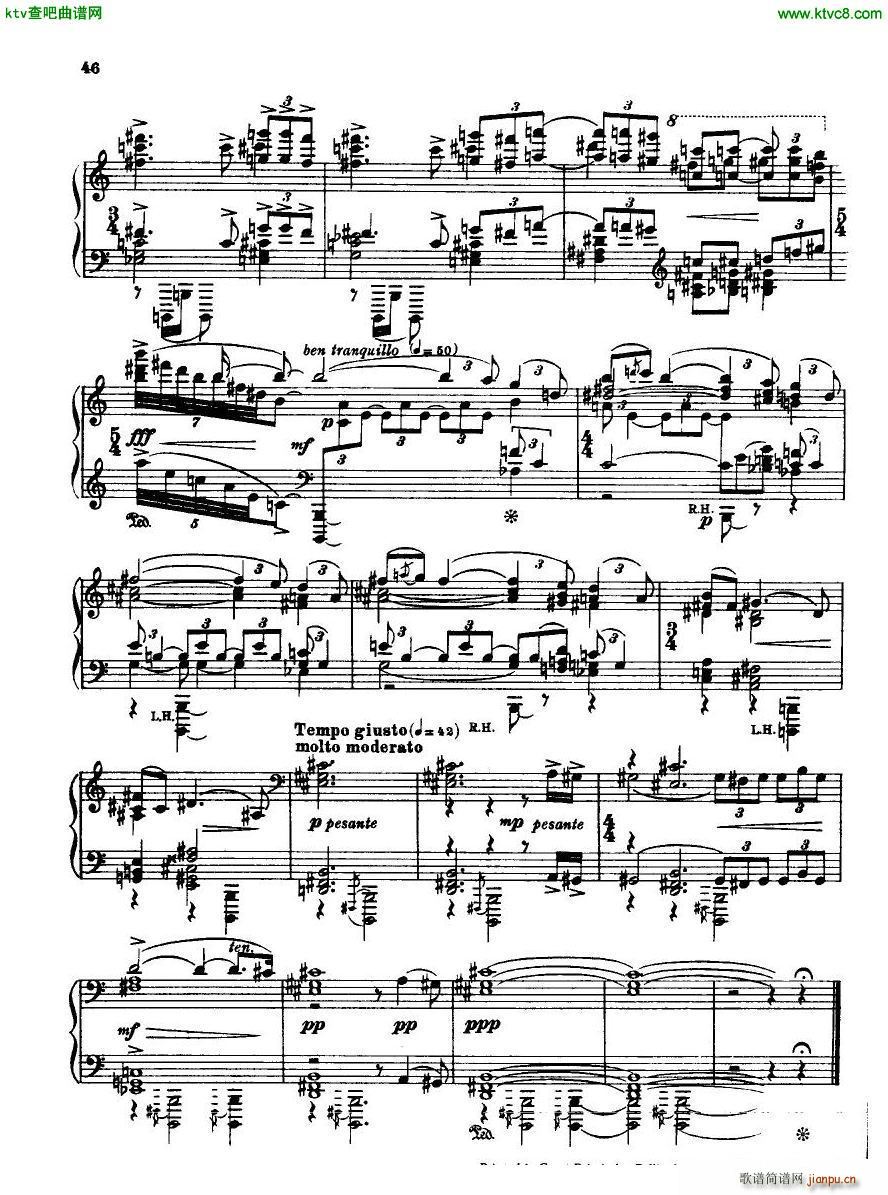 Bridge H160 Piano Sonata 1923 4(钢琴谱)46