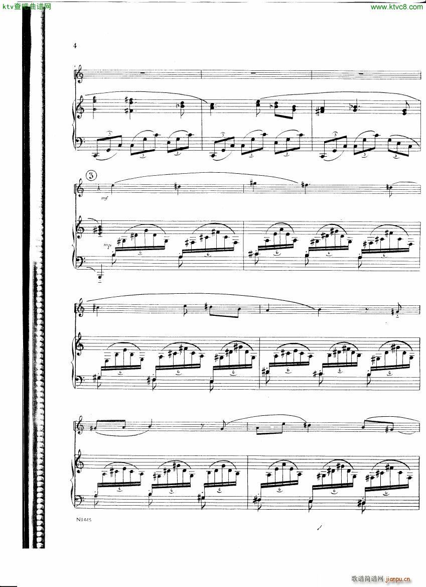 Burton E Flute sonatina score(钢琴谱)3