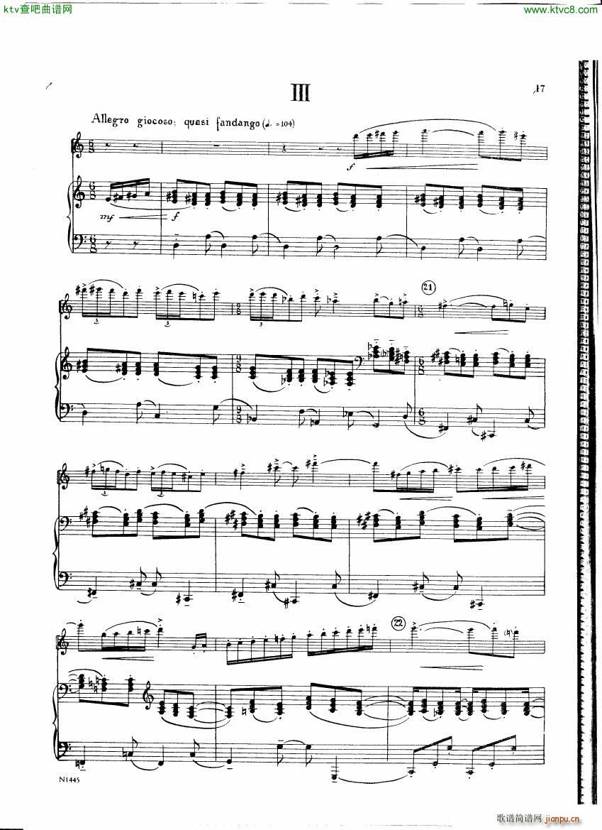 Burton E Flute sonatina score(钢琴谱)16