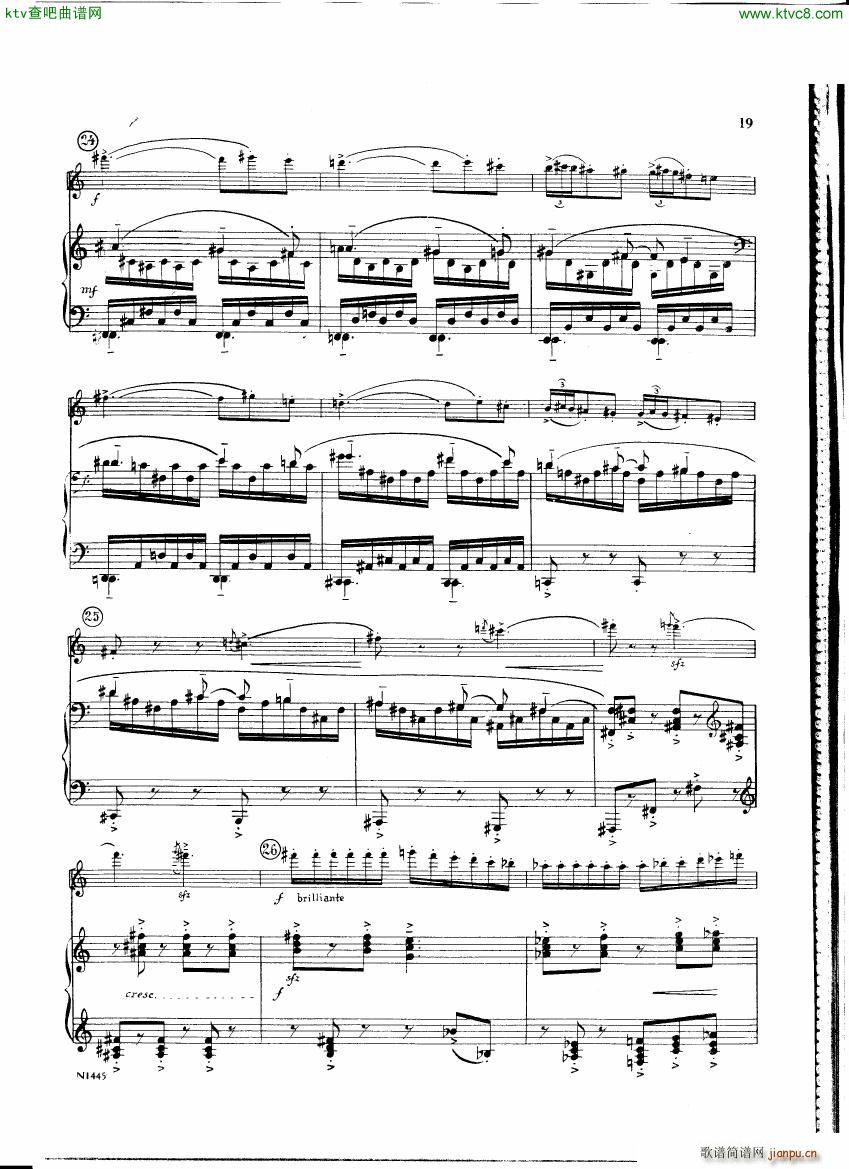 Burton E Flute sonatina score(钢琴谱)18