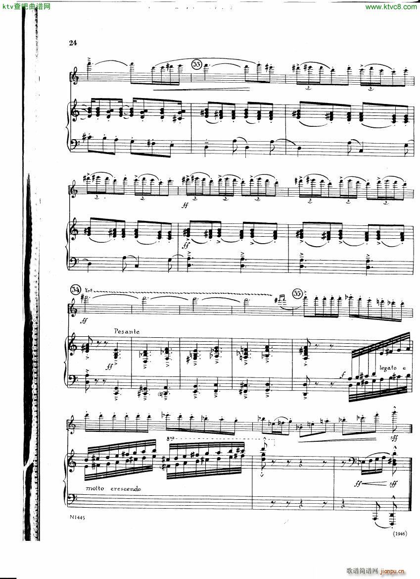 Burton E Flute sonatina score(钢琴谱)23