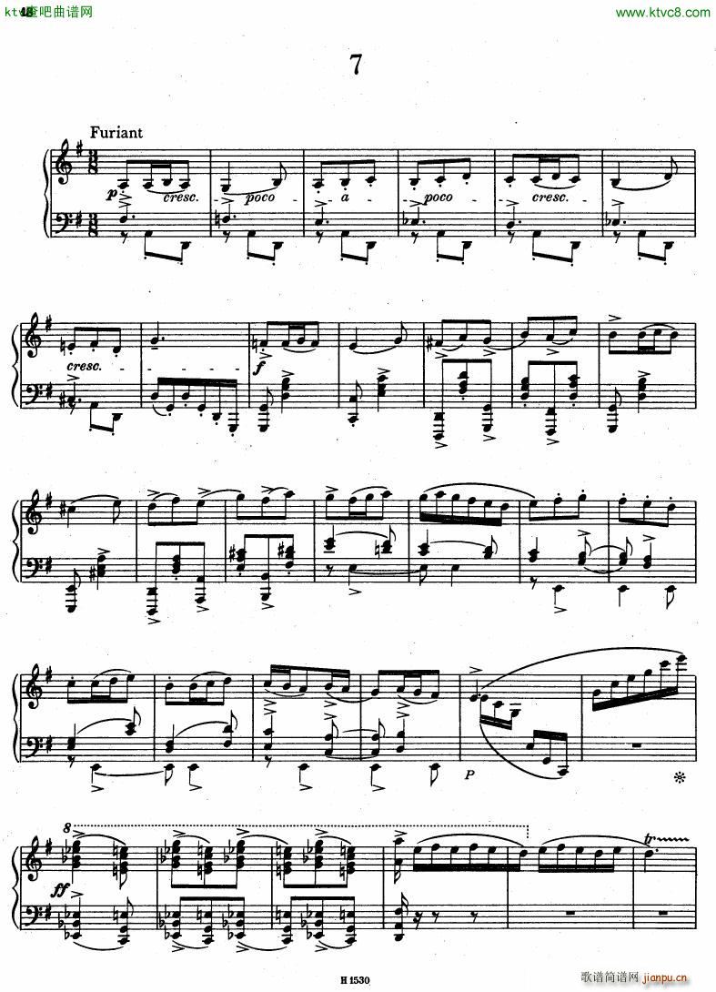 Burian reminiscences of czech dances(钢琴谱)6