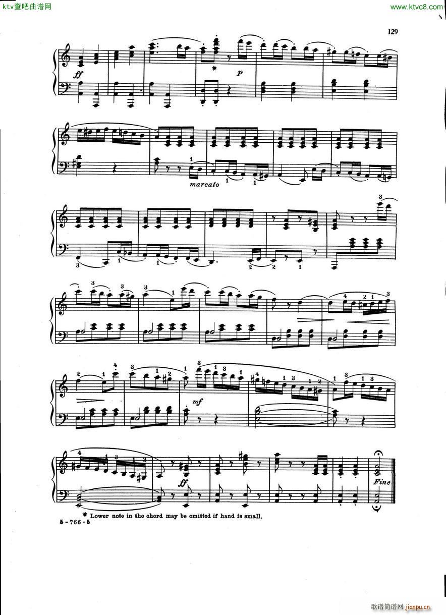 Burgmuller Rondo alla Turca Op 68(钢琴谱)5