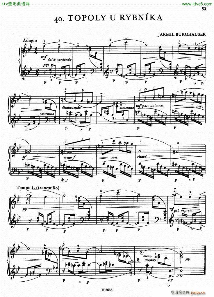 Burghauser poplars at the pond(钢琴谱)1