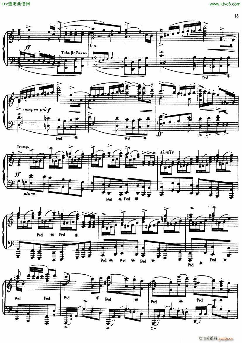 buliow wagner die meistersinger vorspiel(钢琴谱)21