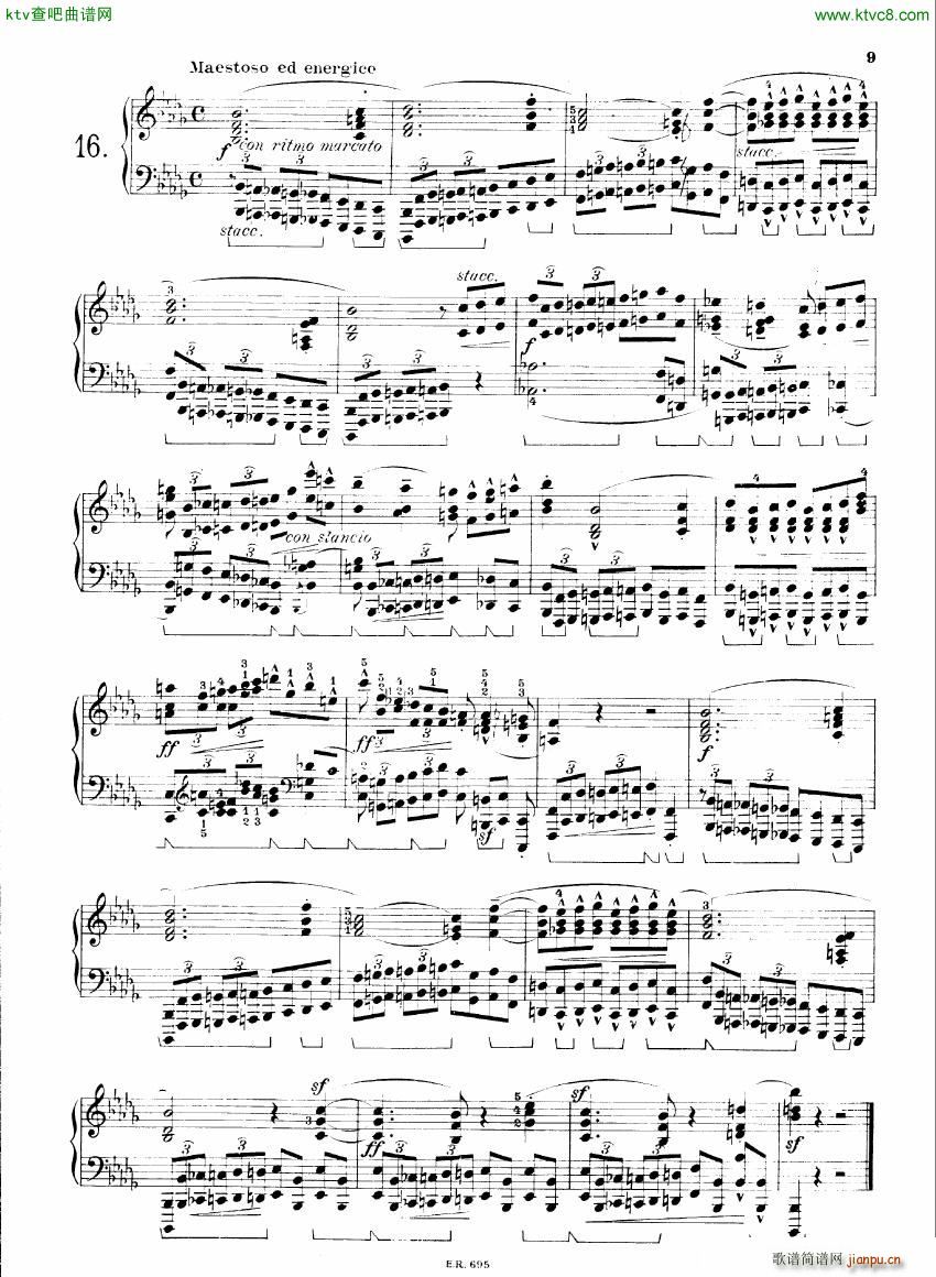 Busoni op37 Twenty Four Preludes 二(钢琴谱)1