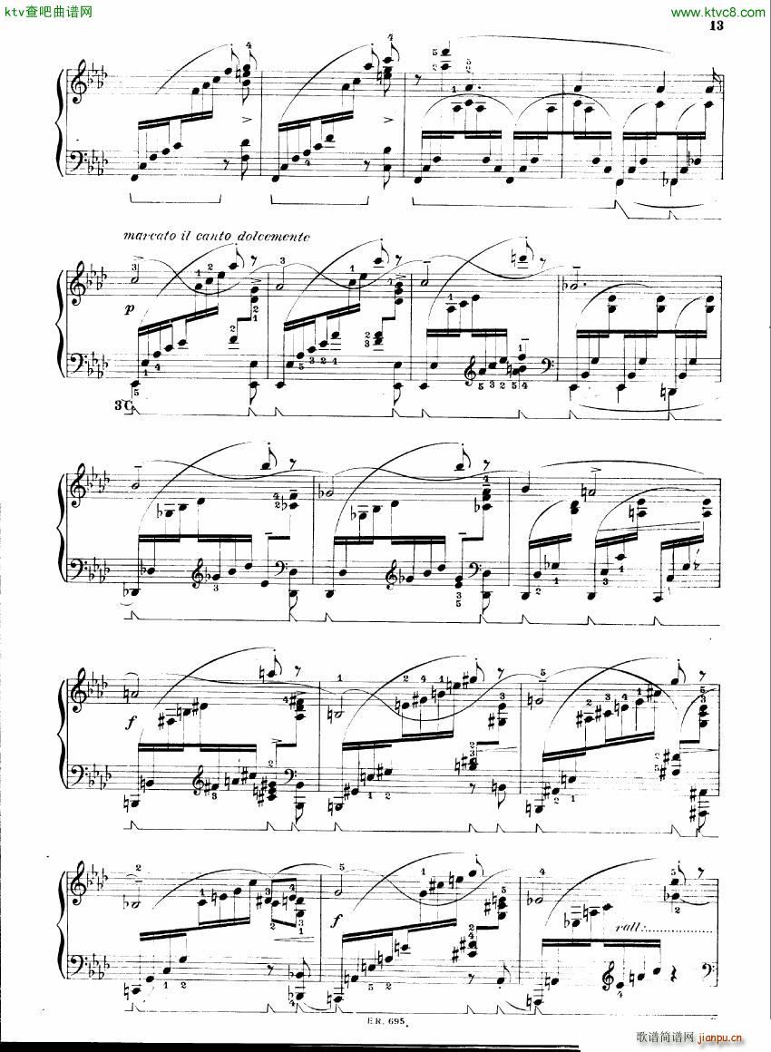 Busoni op37 Twenty Four Preludes 二(钢琴谱)5