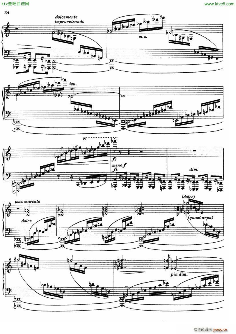 Busoni Fantasia Contrappuntistica(钢琴谱)34