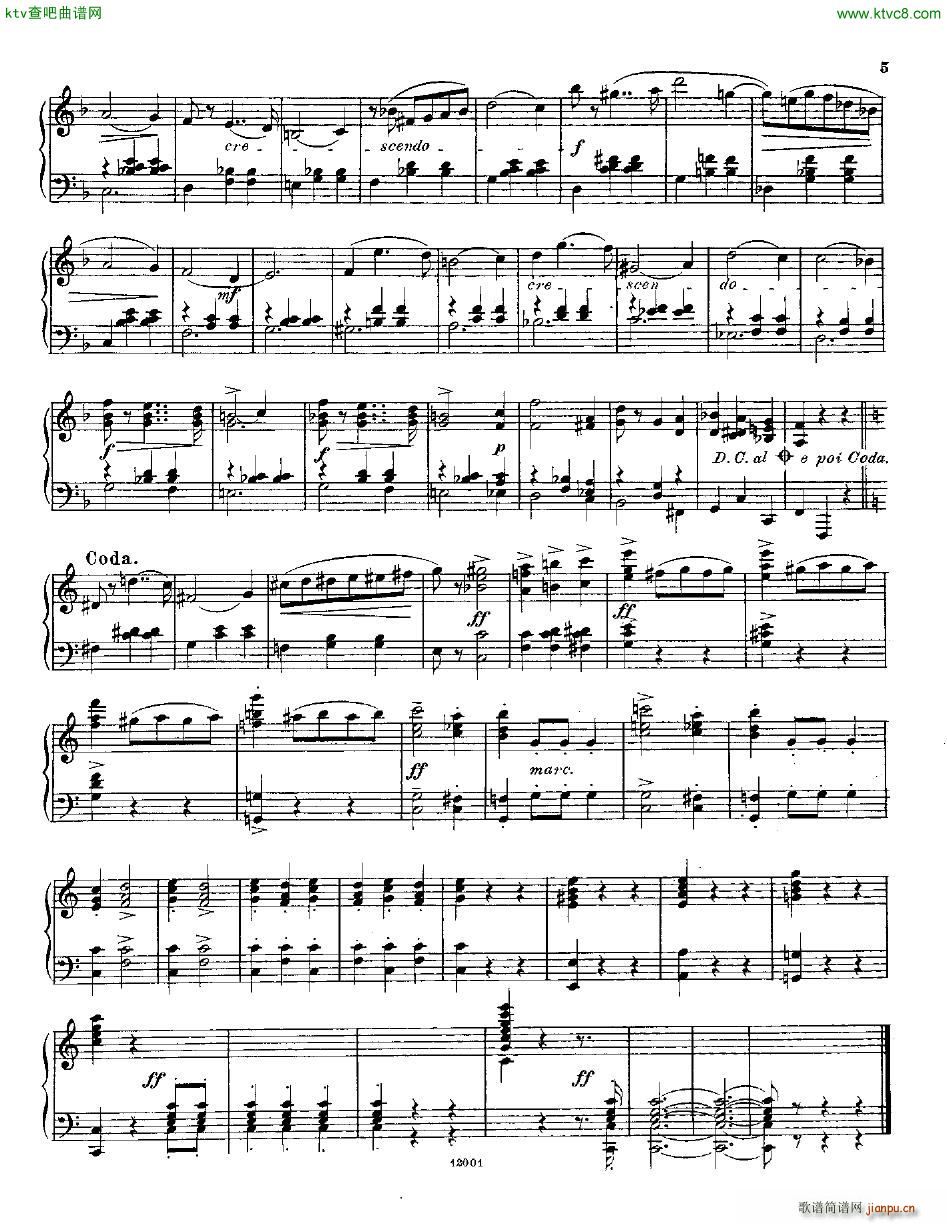 Andersen S lvmyrter Vals(钢琴谱)5