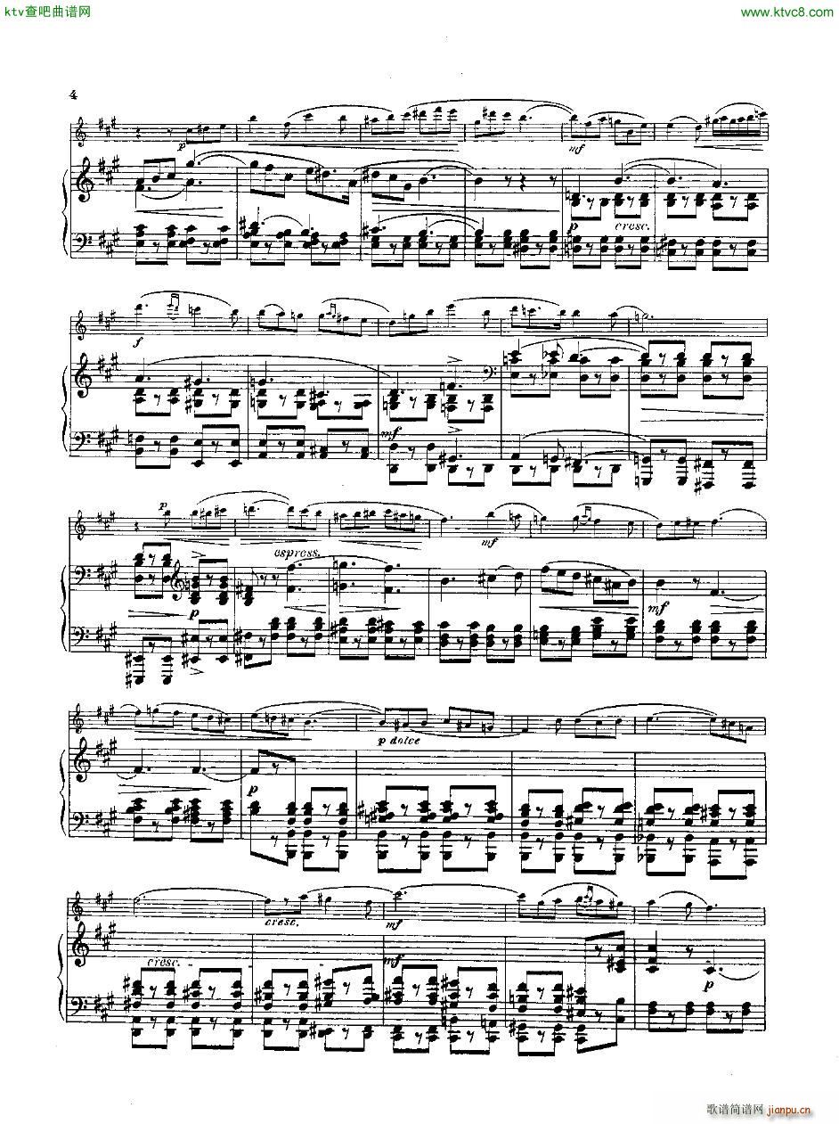 Andersen op 62 Dix Morceaux fl pno(钢琴谱)16