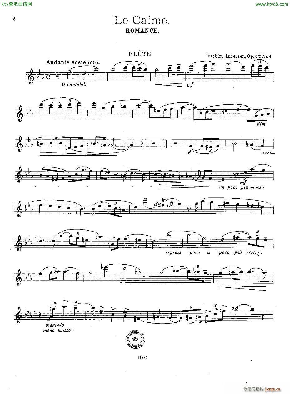 Andersen op 57 Trois Morceaux fl pno(钢琴谱)8