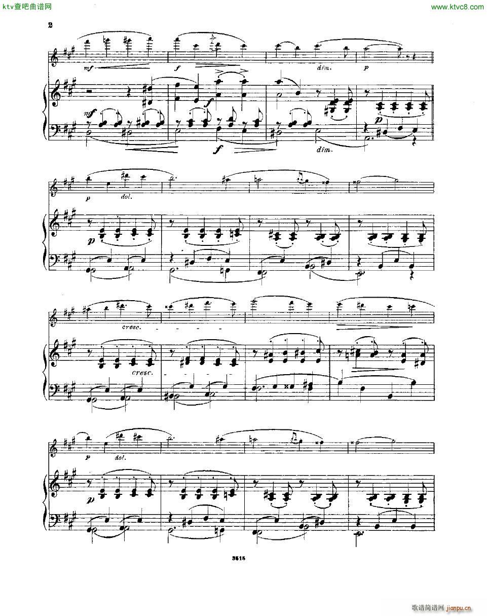 Andersen op 19 Album Blatt fl pno(钢琴谱)5