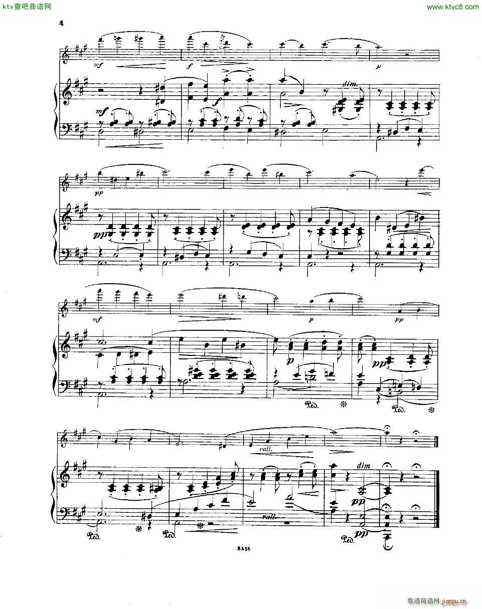 Andersen op 19 Album Blatt fl pno(钢琴谱)7