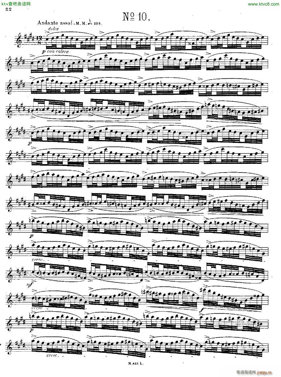 Andersen op 15 24 grosse Etüden fl solo(钢琴谱)22