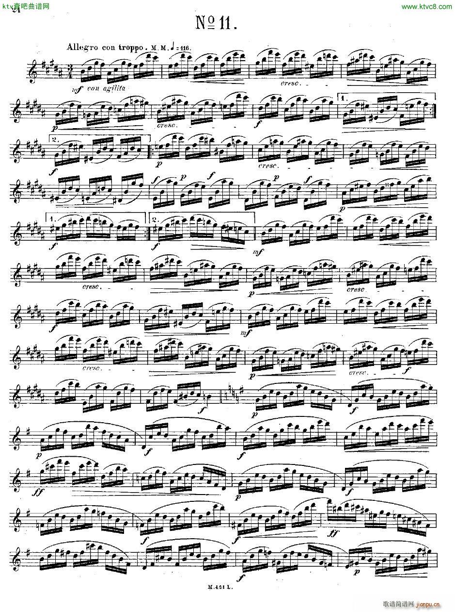 Andersen op 15 24 grosse Etüden fl solo(钢琴谱)24