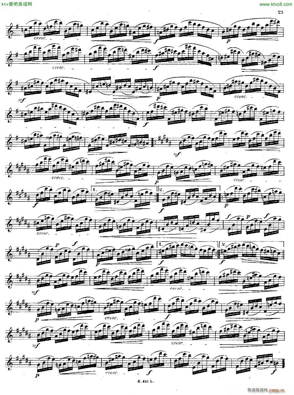 Andersen op 15 24 grosse Etüden fl solo(钢琴谱)25
