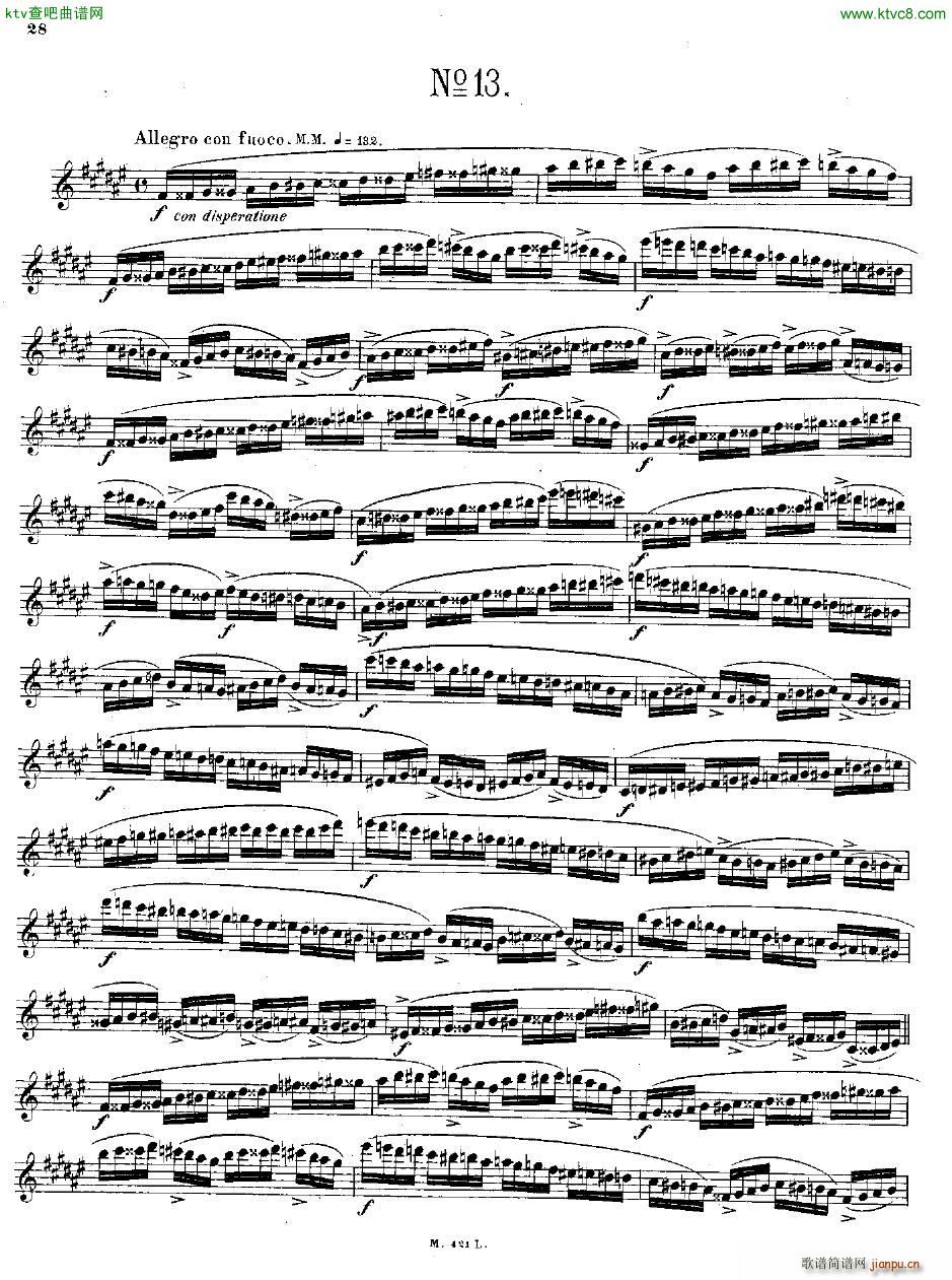 Andersen op 15 24 grosse Etüden fl solo(钢琴谱)28