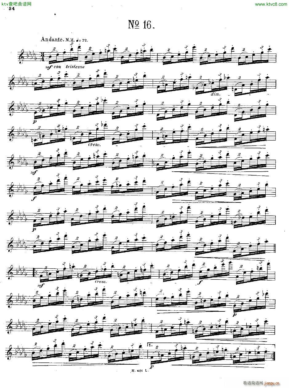 Andersen op 15 24 grosse Etüden fl solo(钢琴谱)34