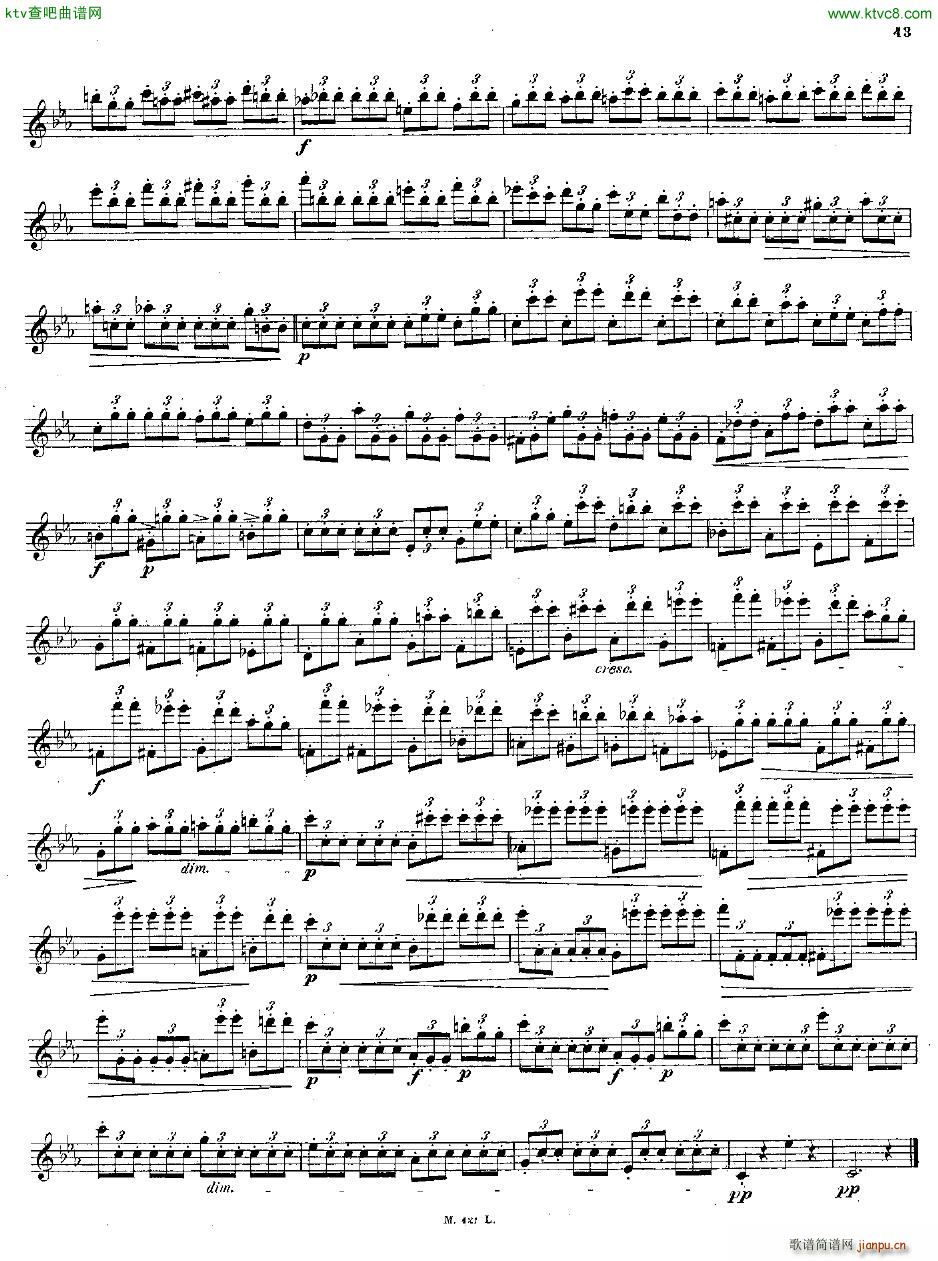 Andersen op 15 24 grosse Etüden fl solo(钢琴谱)43