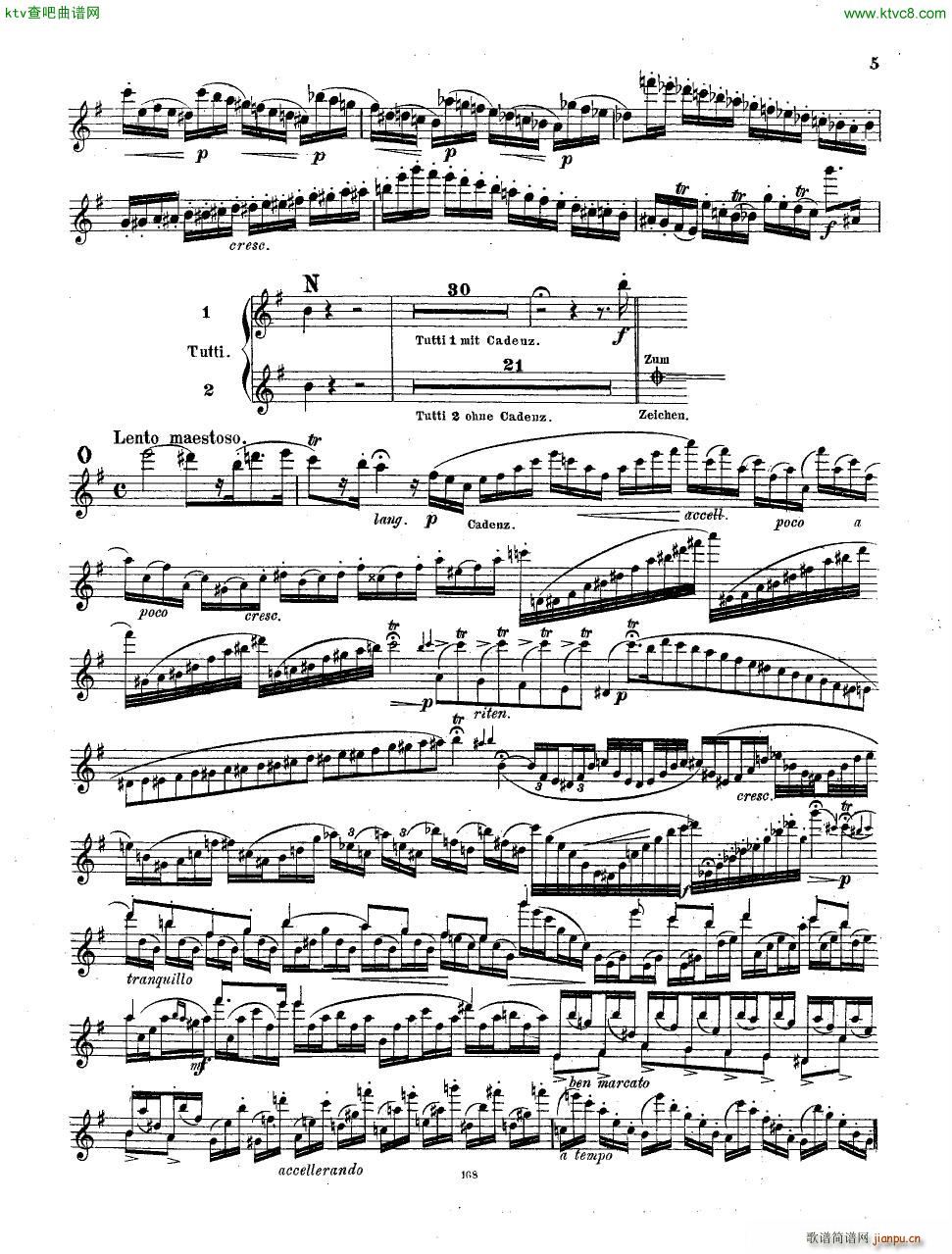 Andersen op 3 Concertst ck fl part only(钢琴谱)6