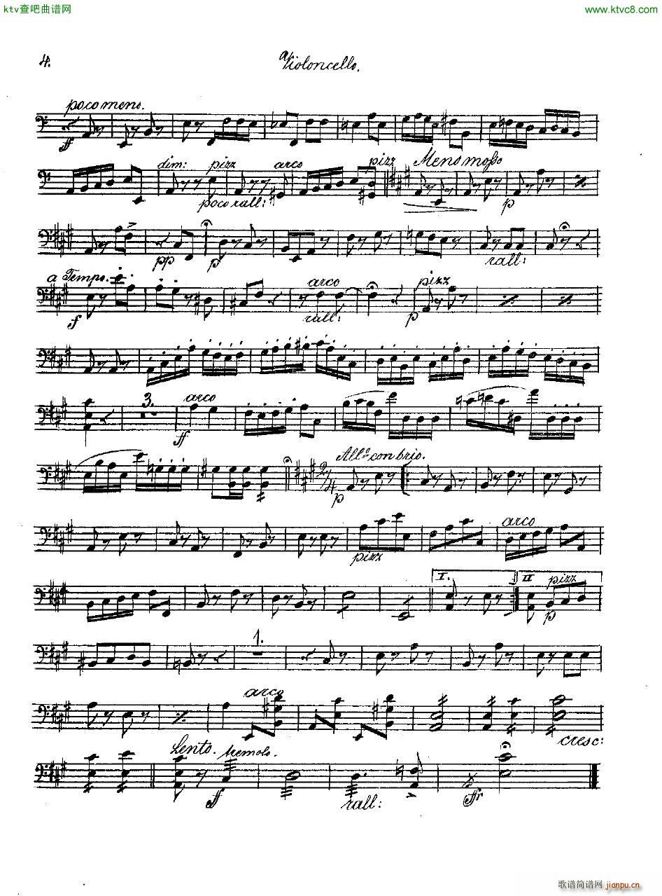 Andersen op 2 Ungarische Fantasie orch parts(钢琴谱)17