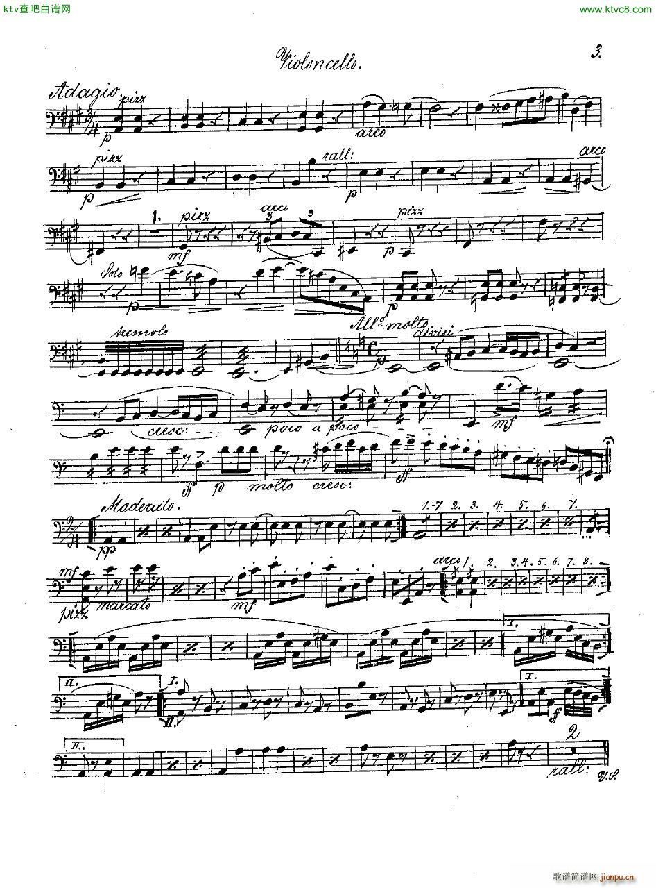 Andersen op 2 Ungarische Fantasie orch parts(钢琴谱)16