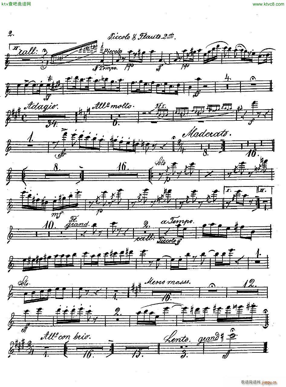 Andersen op 2 Ungarische Fantasie orch parts(钢琴谱)25