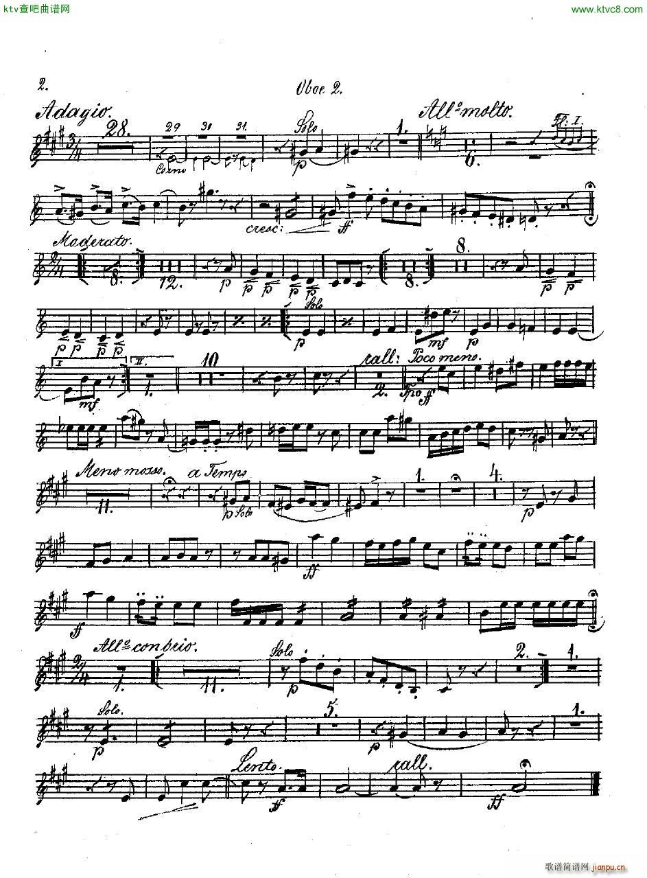 Andersen op 2 Ungarische Fantasie orch parts(钢琴谱)29