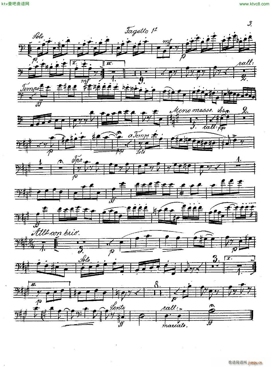 Andersen op 2 Ungarische Fantasie orch parts(钢琴谱)38