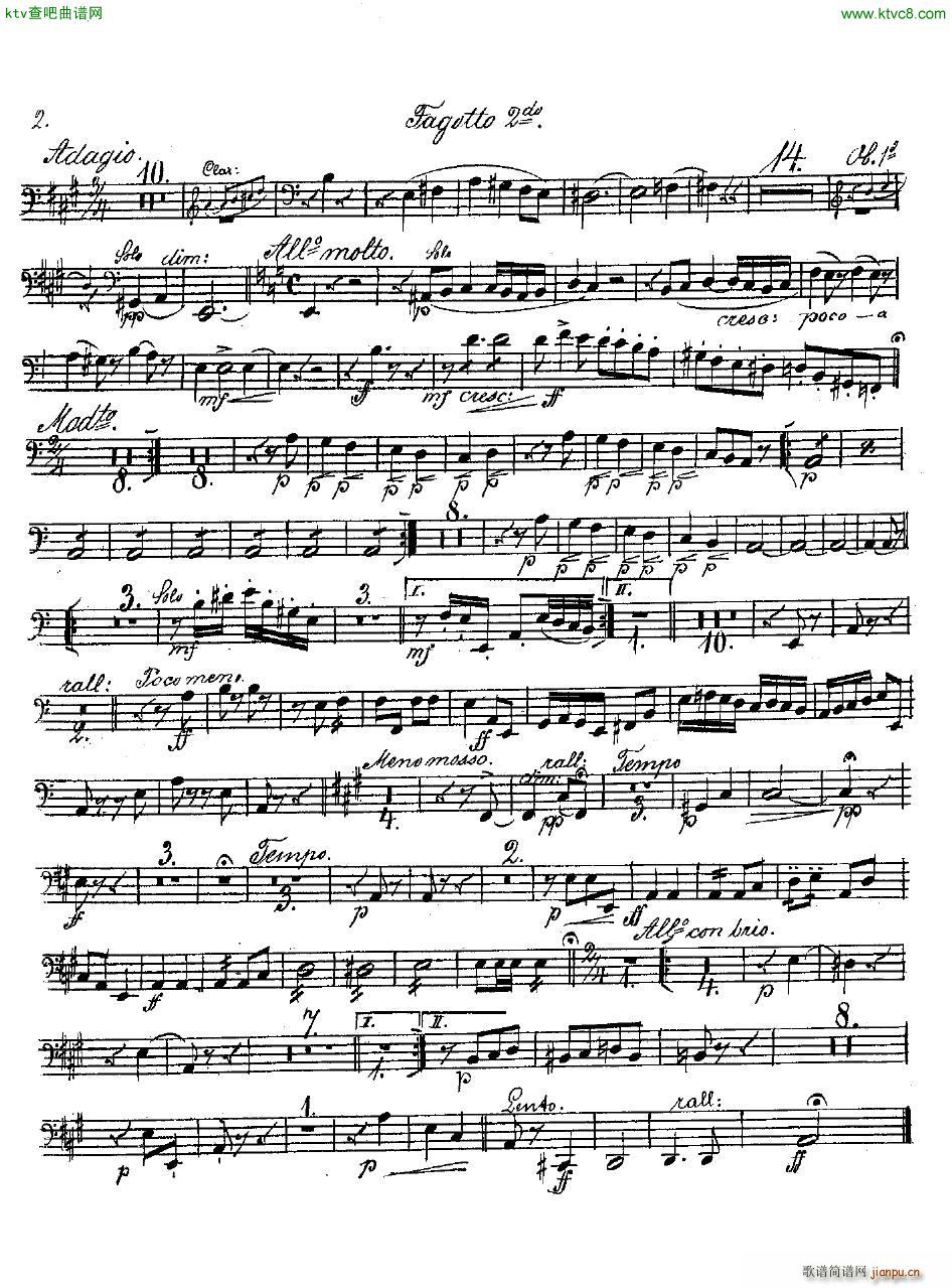 Andersen op 2 Ungarische Fantasie orch parts(钢琴谱)40