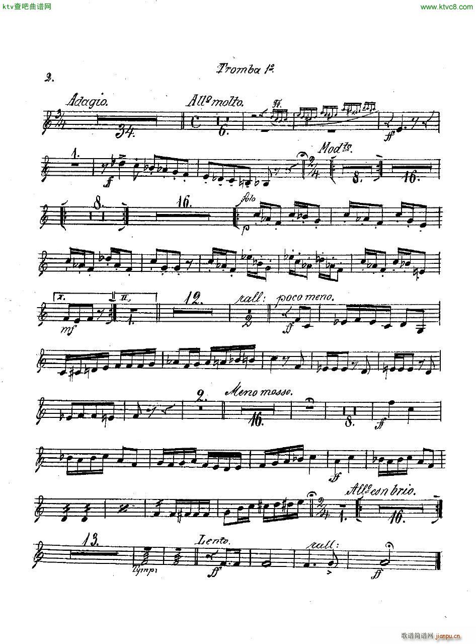 Andersen op 2 Ungarische Fantasie orch parts(钢琴谱)46