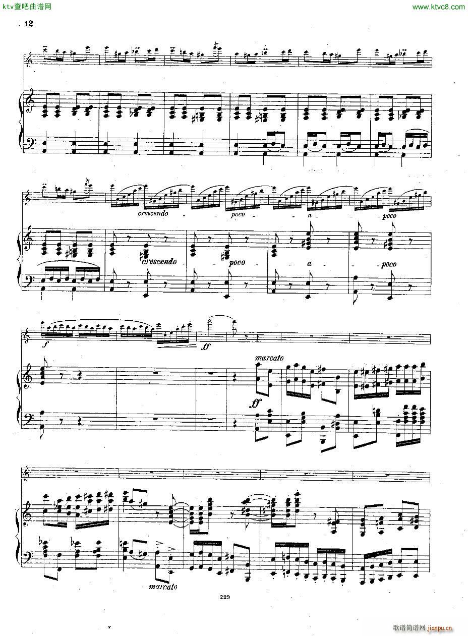 Andersen op 2 Ungarische Fantasie fl pno(钢琴谱)12