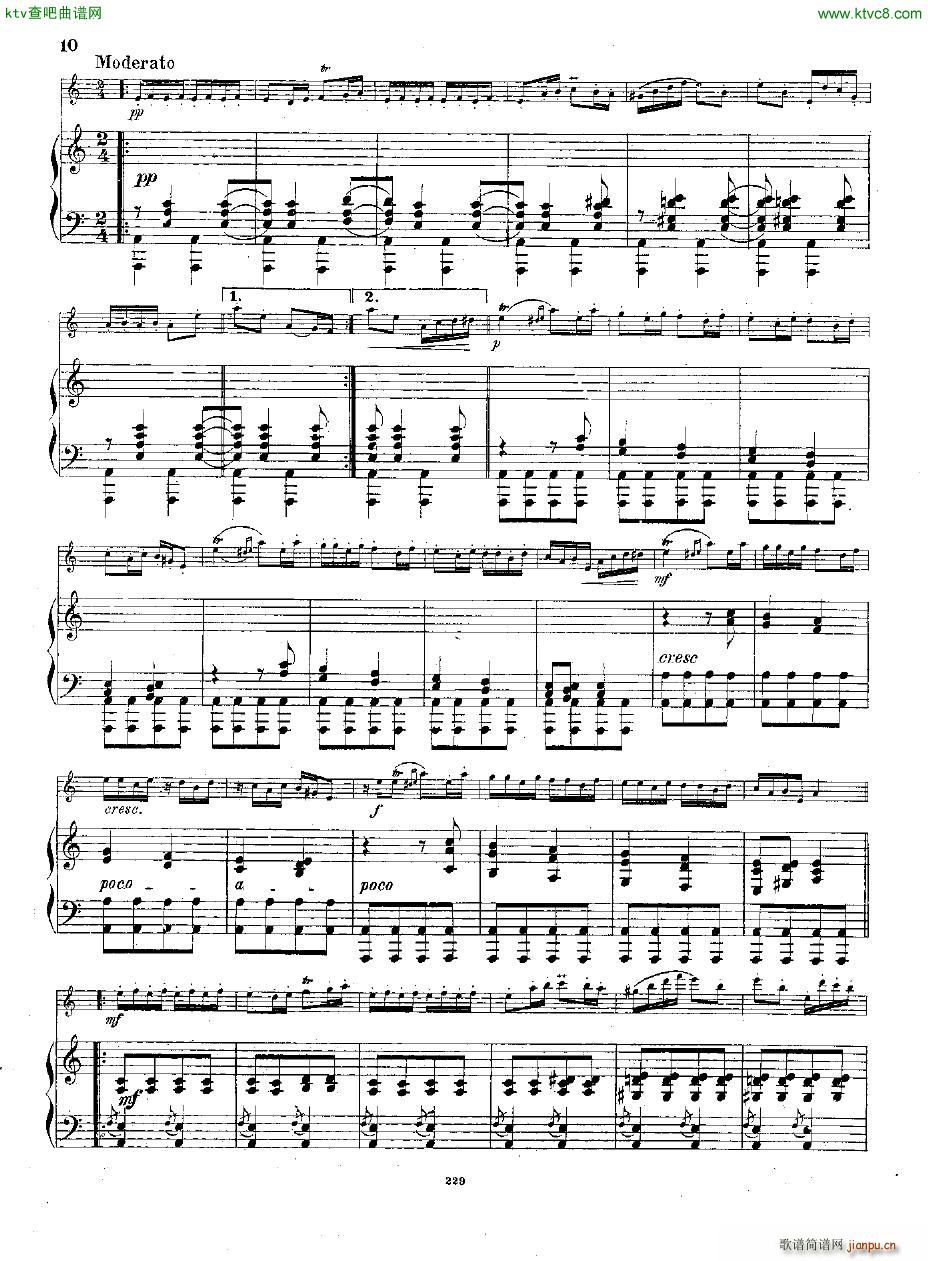 Andersen op 2 Ungarische Fantasie fl pno(钢琴谱)10