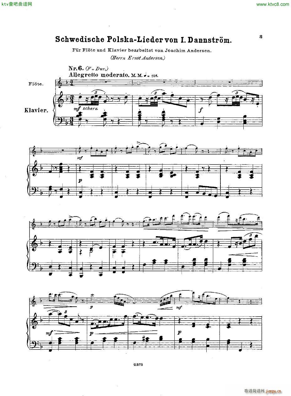 Andersen op 50 Schwedische Polska Lieder(钢琴谱)32