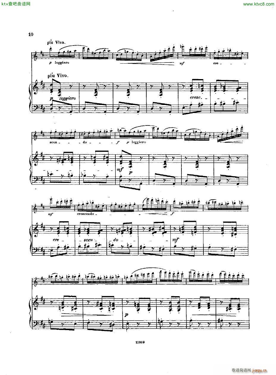 Andersen op 44 L Hirondelle fl pno(钢琴谱)9