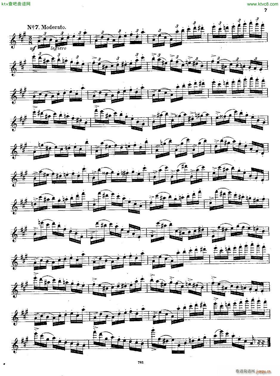 Andersen op 41 18 kleine Studien fl solo(钢琴谱)7