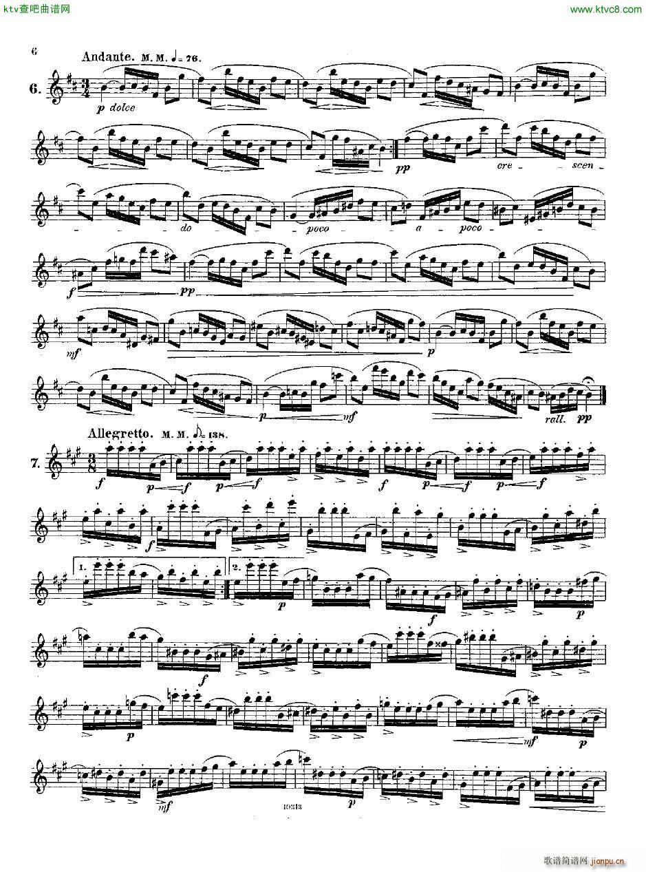 Andersen op 37 Kleine Capricen fl solo(钢琴谱)3