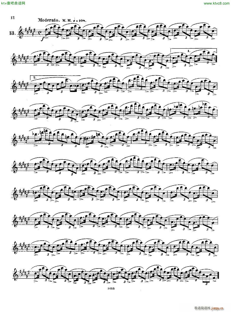 Andersen op 37 Kleine Capricen fl solo(钢琴谱)11