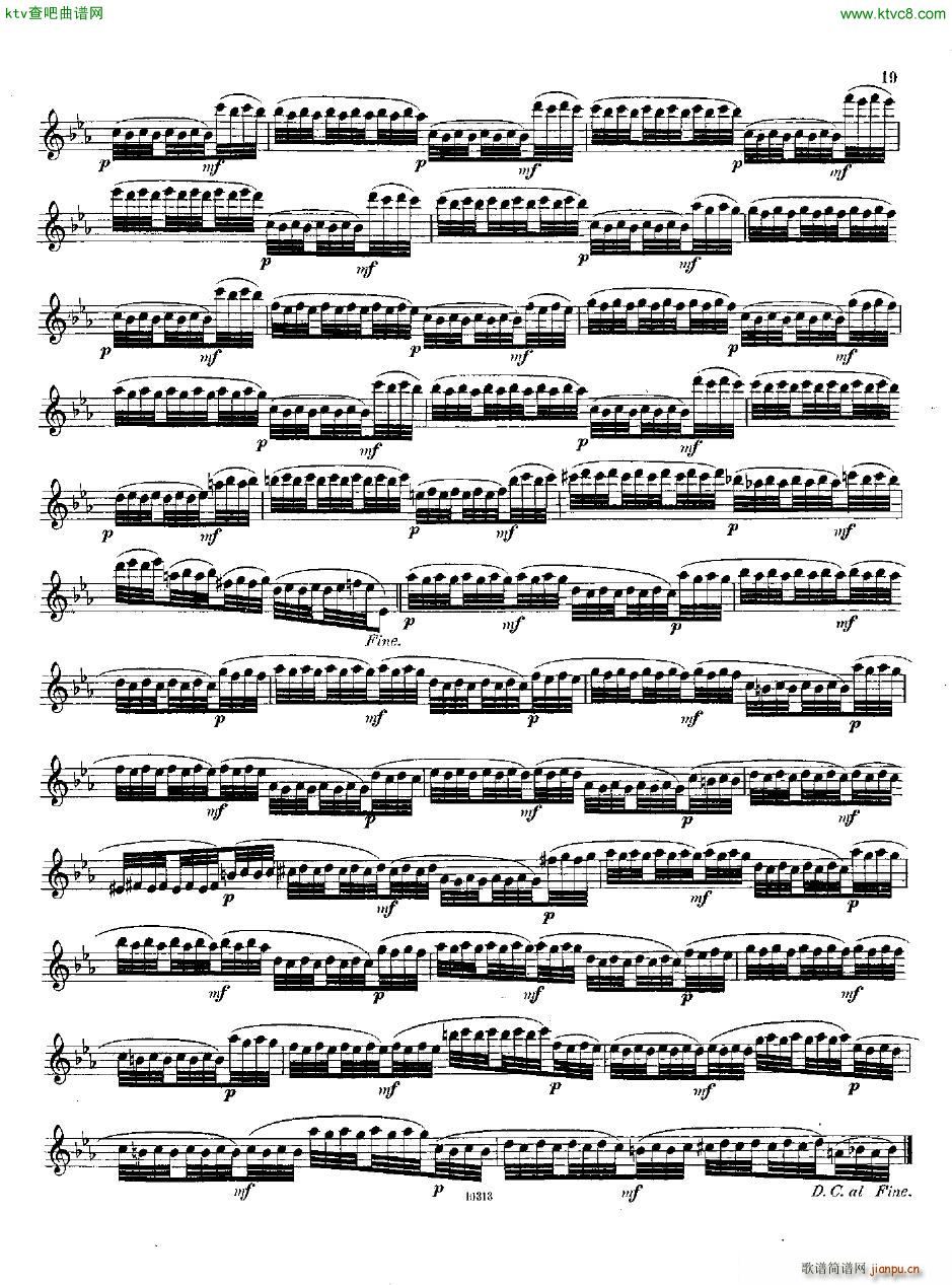 Andersen op 37 Kleine Capricen fl solo(钢琴谱)18
