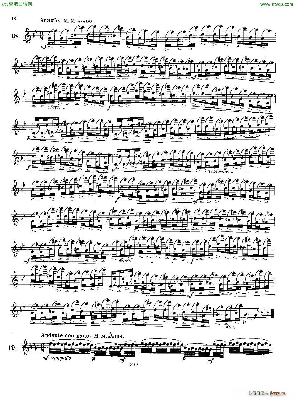 Andersen op 37 Kleine Capricen fl solo(钢琴谱)17