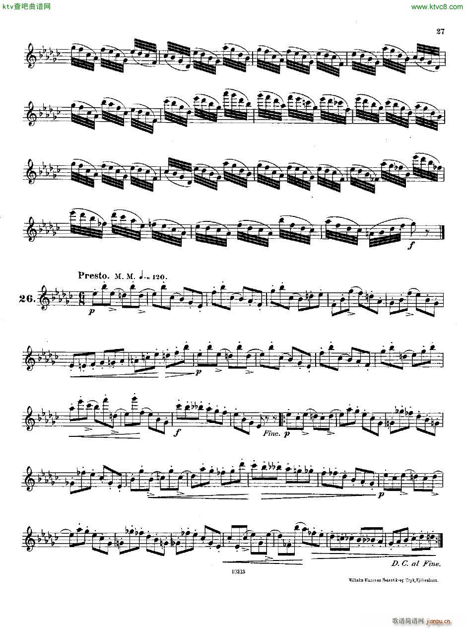 Andersen op 37 Kleine Capricen fl solo(钢琴谱)26
