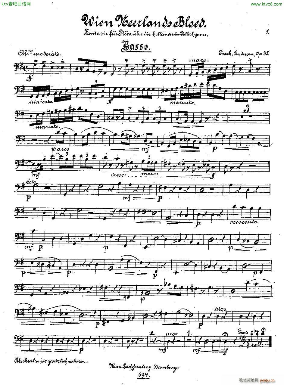 Andersen op 35 Wien Neerlands Bloed orch pts(钢琴谱)17