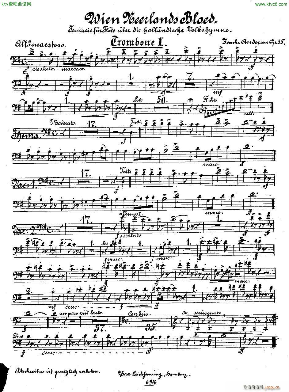 Andersen op 35 Wien Neerlands Bloed orch pts(钢琴谱)41