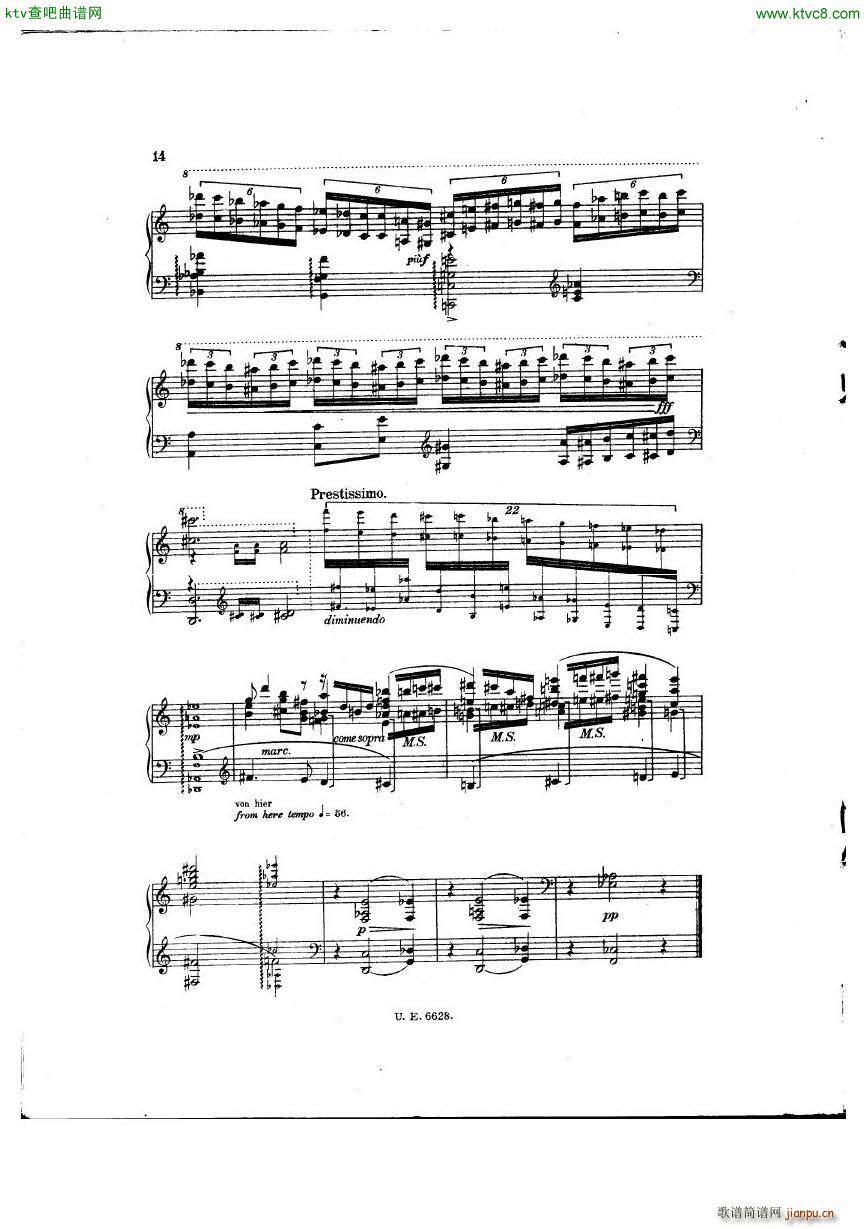 van Dieren 6 skizzen(钢琴谱)12